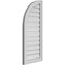 Ekena Millwork Quarter Round Top Left Surface Mount PVC Gable Vent w/ 2"W x 1-1/2"P Brickmould Frame, 16"W x 36"H GVPQL16X3602SF - alternate 5